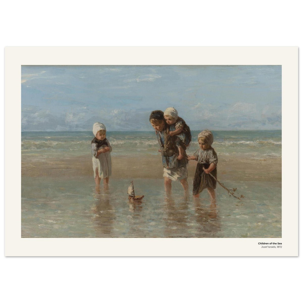Les enfants de la mer – Jozef Israëls, détail de la reproduction
