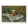 Nature morte au pot, à la tasse et aux pommes – Paul Cézanne, détail de la reproduction
