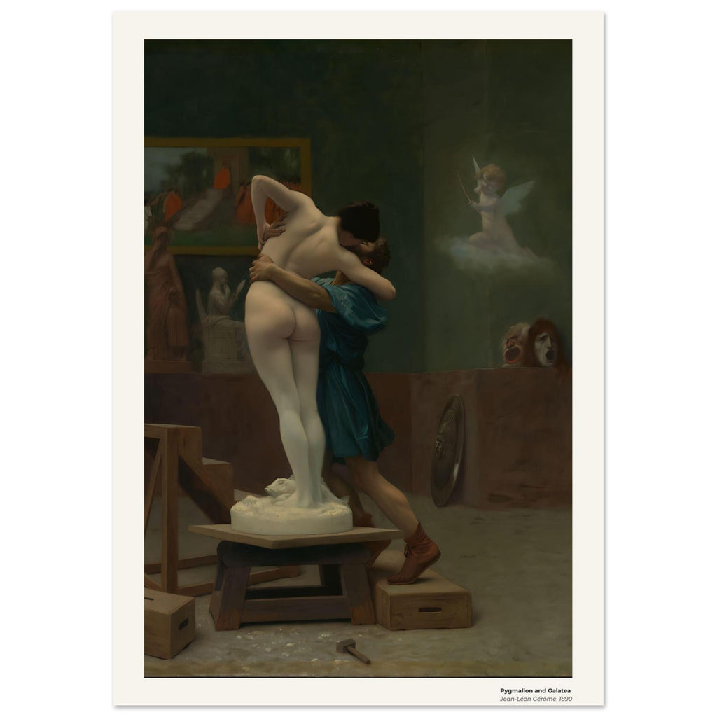 Pygmalion et Galatée – Jean-Léon Gérôme, détail de la reproduction
