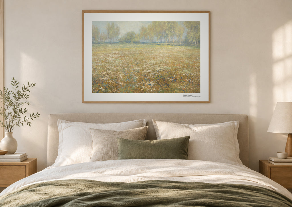 Prairie en fleurs – Egbert Rubertus Derk Schaap, aperçu encadré en situation