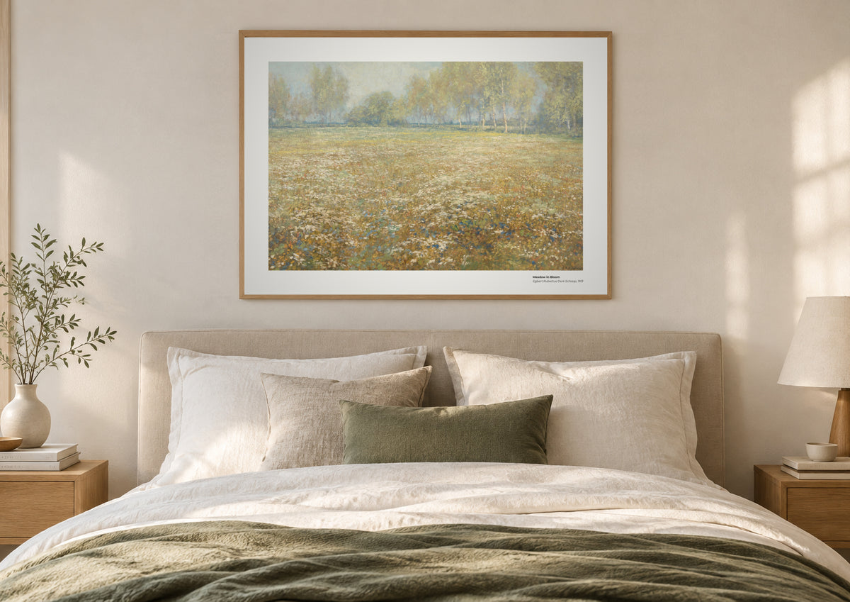 Prairie en fleurs – Egbert Rubertus Derk Schaap, aperçu encadré en situation