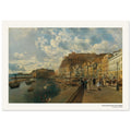 Sur la plage de Santa Lucia à Naples – Rudolf von Alt, reproduction d'art