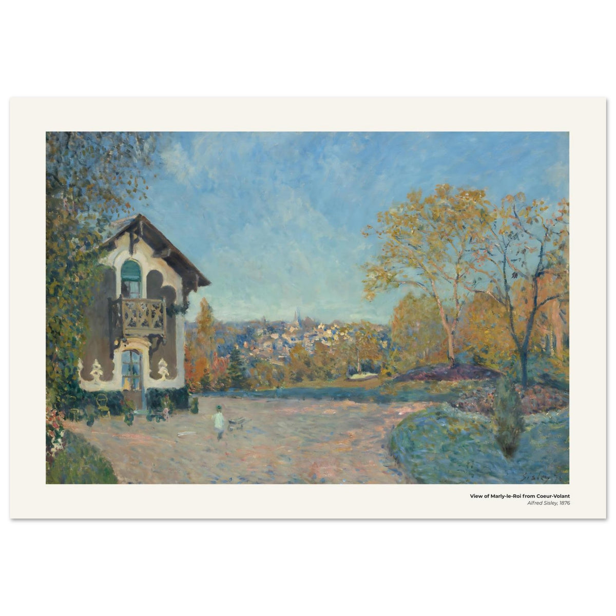 Vue de Marly-le-Roi depuis Coeur-Volant – Alfred Sisley, reproduction d'art