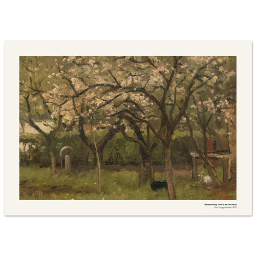 Arbre en fleurs dans un verger – Geo Poggenbeek, reproduction d'art