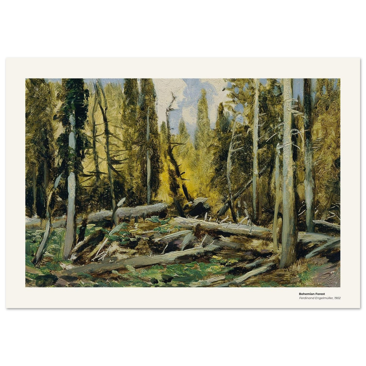 Forêt de Bohême – Ferdinand Engelmüller, reproduction d'art