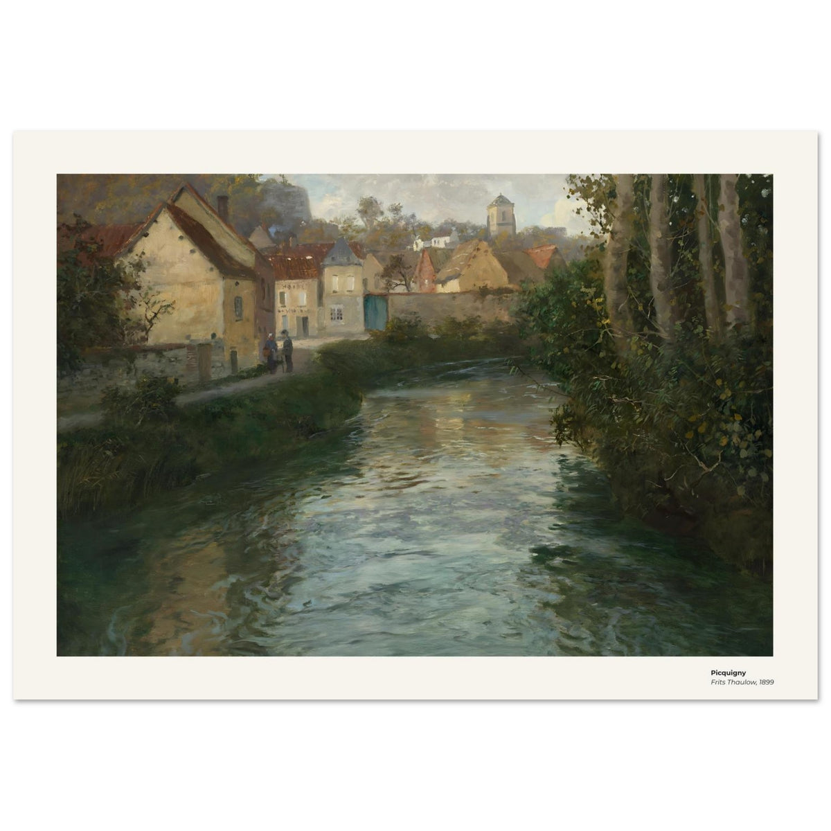 Picquigny – Frits Thaulow, détail de la reproduction