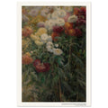 Chrysanthèmes dans le jardin de Petit-Gennevilliers – Gustave Caillebotte, détail de la reproduction