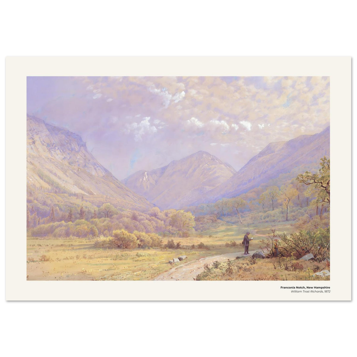 Col de Franconia, New Hampshire – William Trost Richards, reproduction d'art