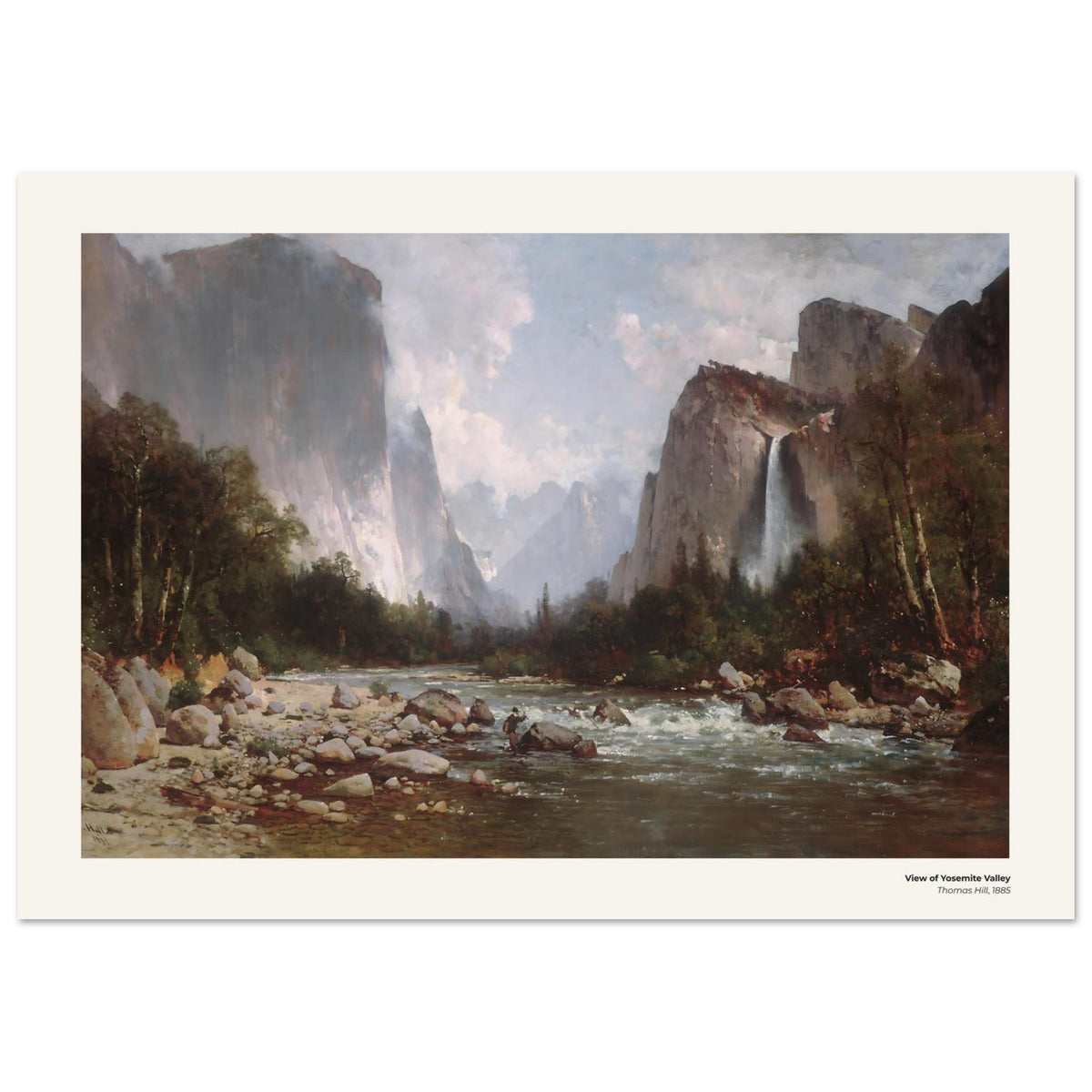 Vue de la vallée de Yosemite – Thomas Hill, reproduction d'art