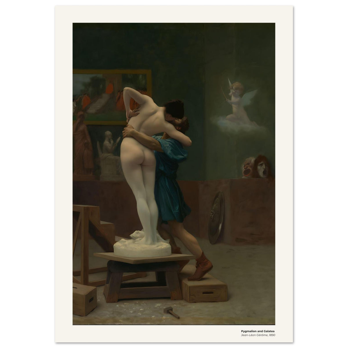 Pygmalion et Galatée – Jean-Léon Gérôme, reproduction d'art
