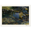 Bassin alpin – John Singer Sargent, détail de la reproduction