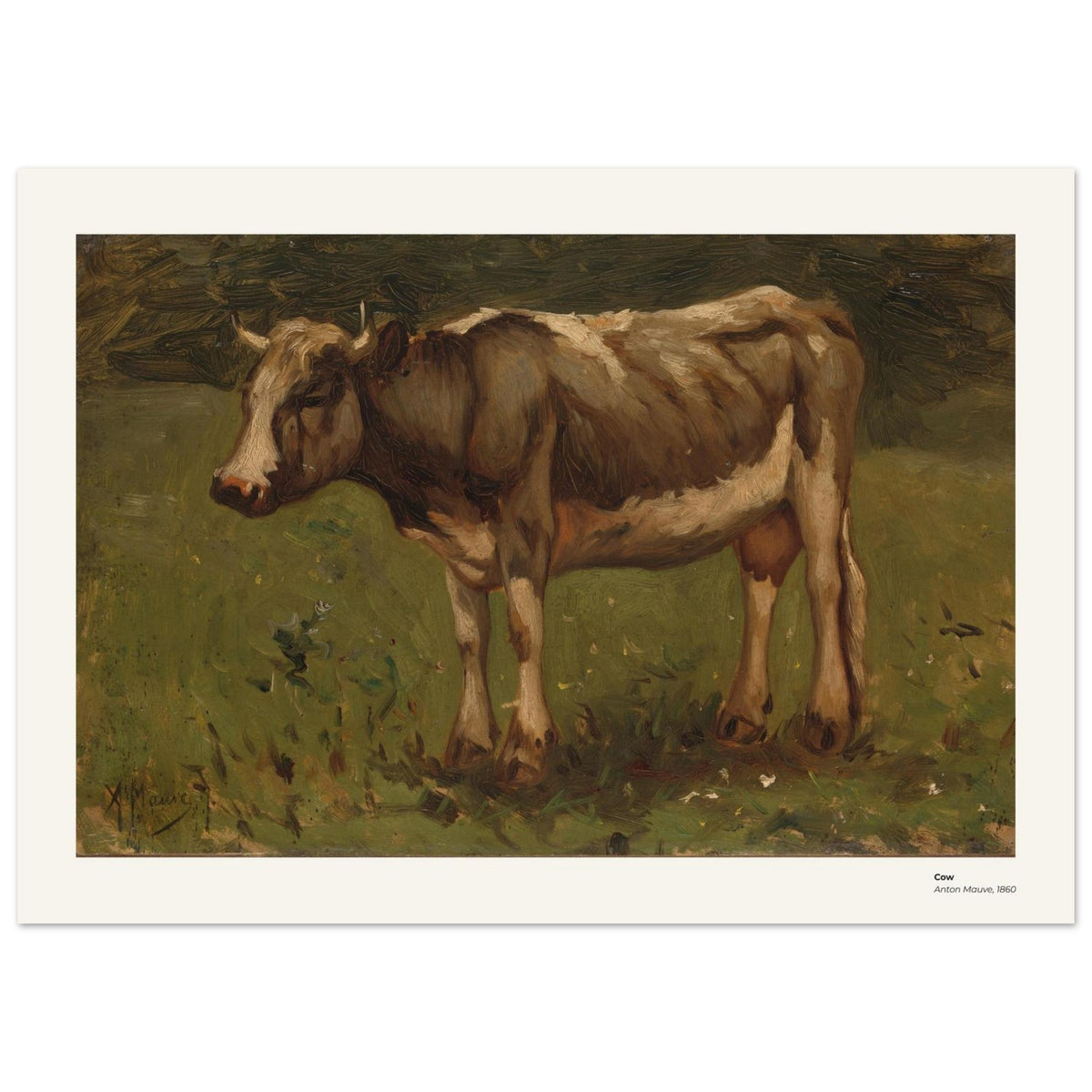 Vache – Anton Mauve, détail de la reproduction
