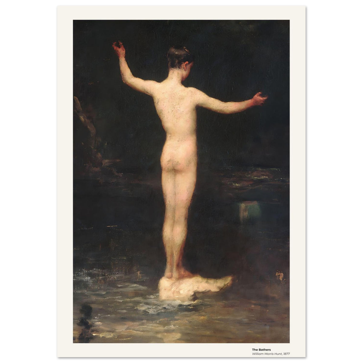 Les Baigneurs – William Morris Hunt, détail de la reproduction