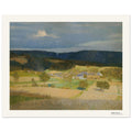 Village au soleil – Emanuel Baschny, reproduction d'art