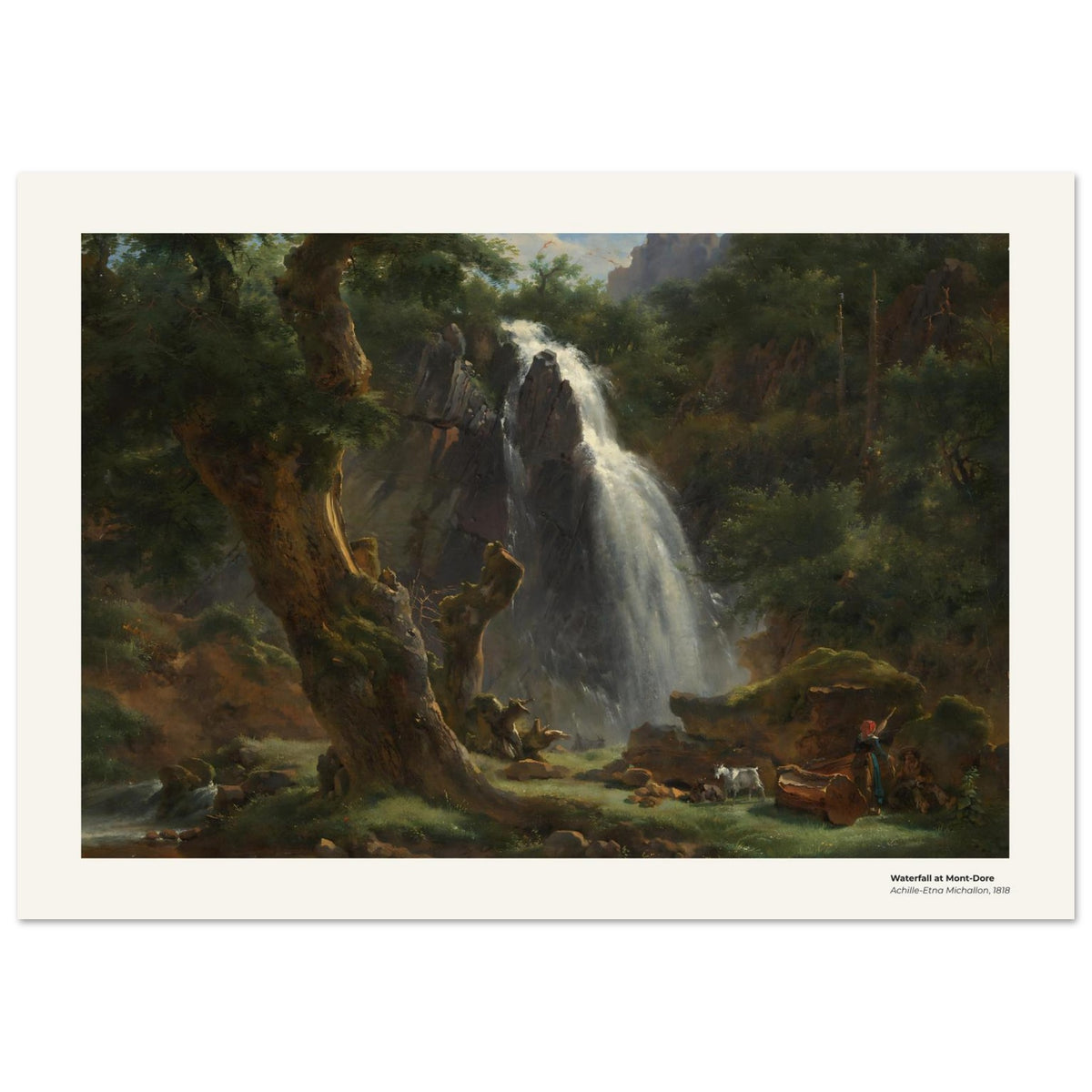 Cascade du Mont-Dore – Achille-Etna Michallon, reproduction d'art