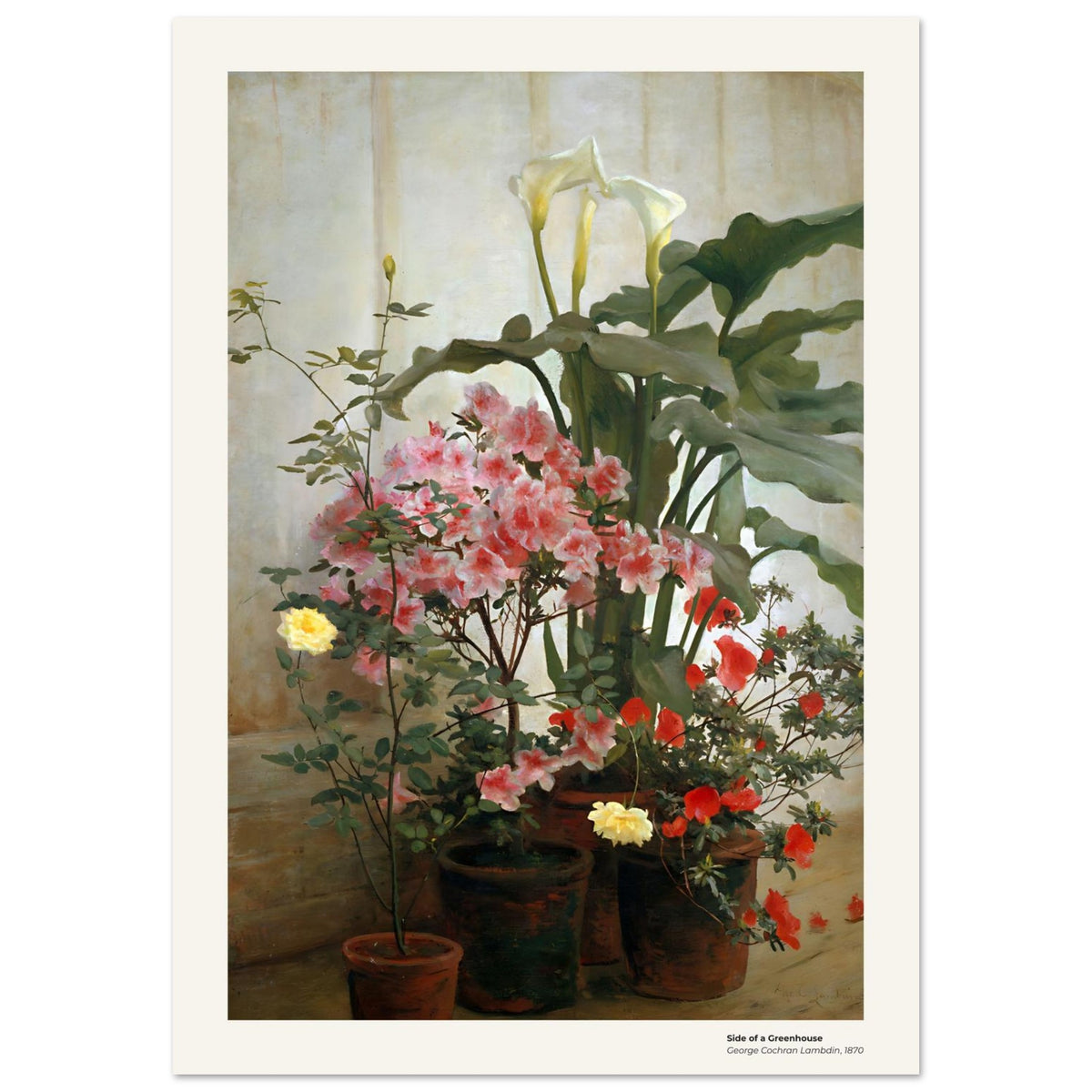 Côté d'une serre – George Cochran Lambdin, reproduction d'art