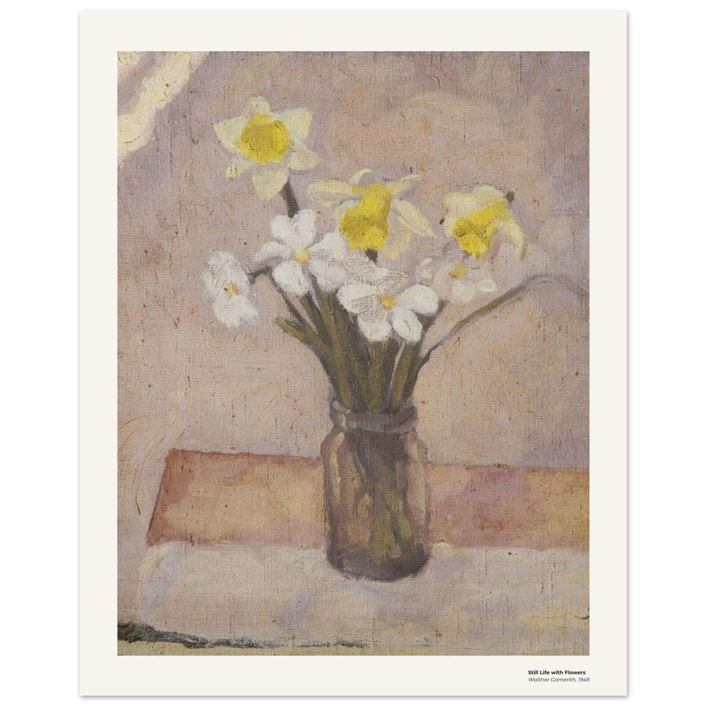Nature morte aux fleurs – Walther Gamerith, reproduction d'art