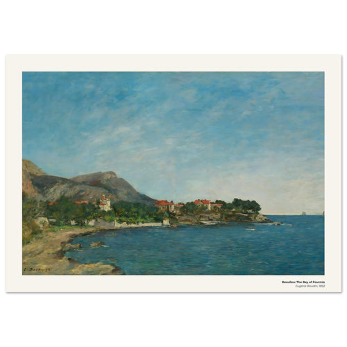 Beaulieu : La baie de Fourmis – Eugène Boudin, détail de la reproduction