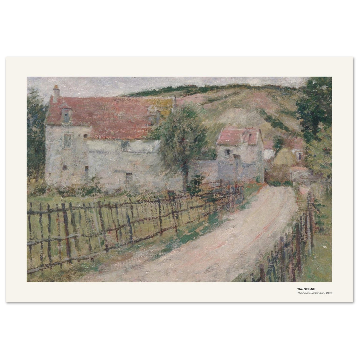 Le Vieux Moulin – Theodore Robinson, reproduction d'art