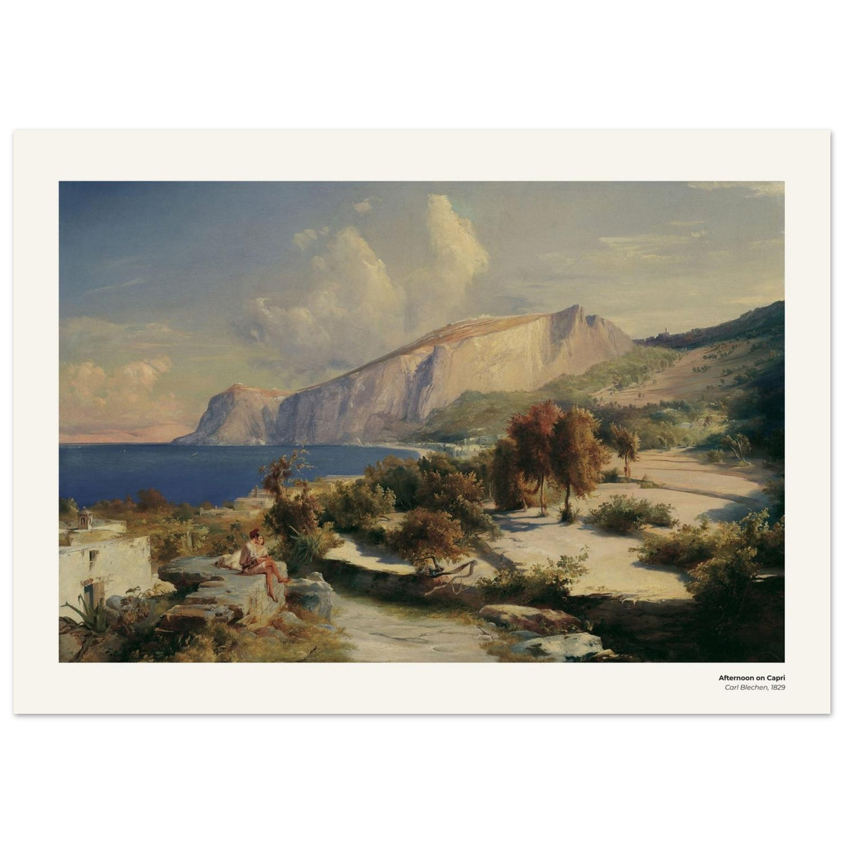 Après-midi à Capri – Carl Blechen, reproduction d'art