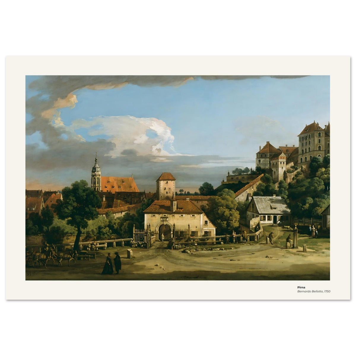 Pirna – Bernardo Bellotto, détail de la reproduction