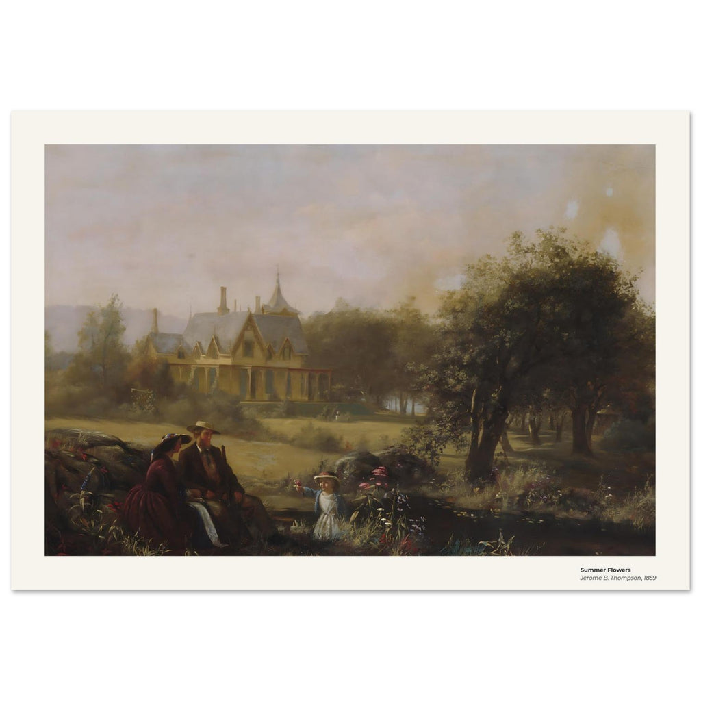Fleurs d'été – Jerome B. Thompson, détail de la reproduction