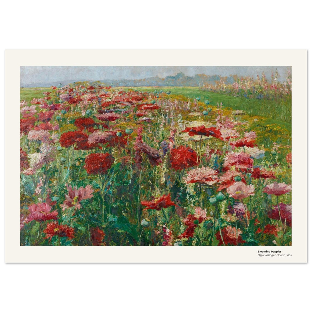 Pavots en fleurs – Olga Wisinger-Florian, reproduction d'art