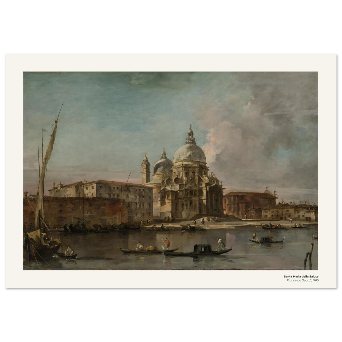 Santa Maria della Salute – Francesco Guardi, détail de la reproduction