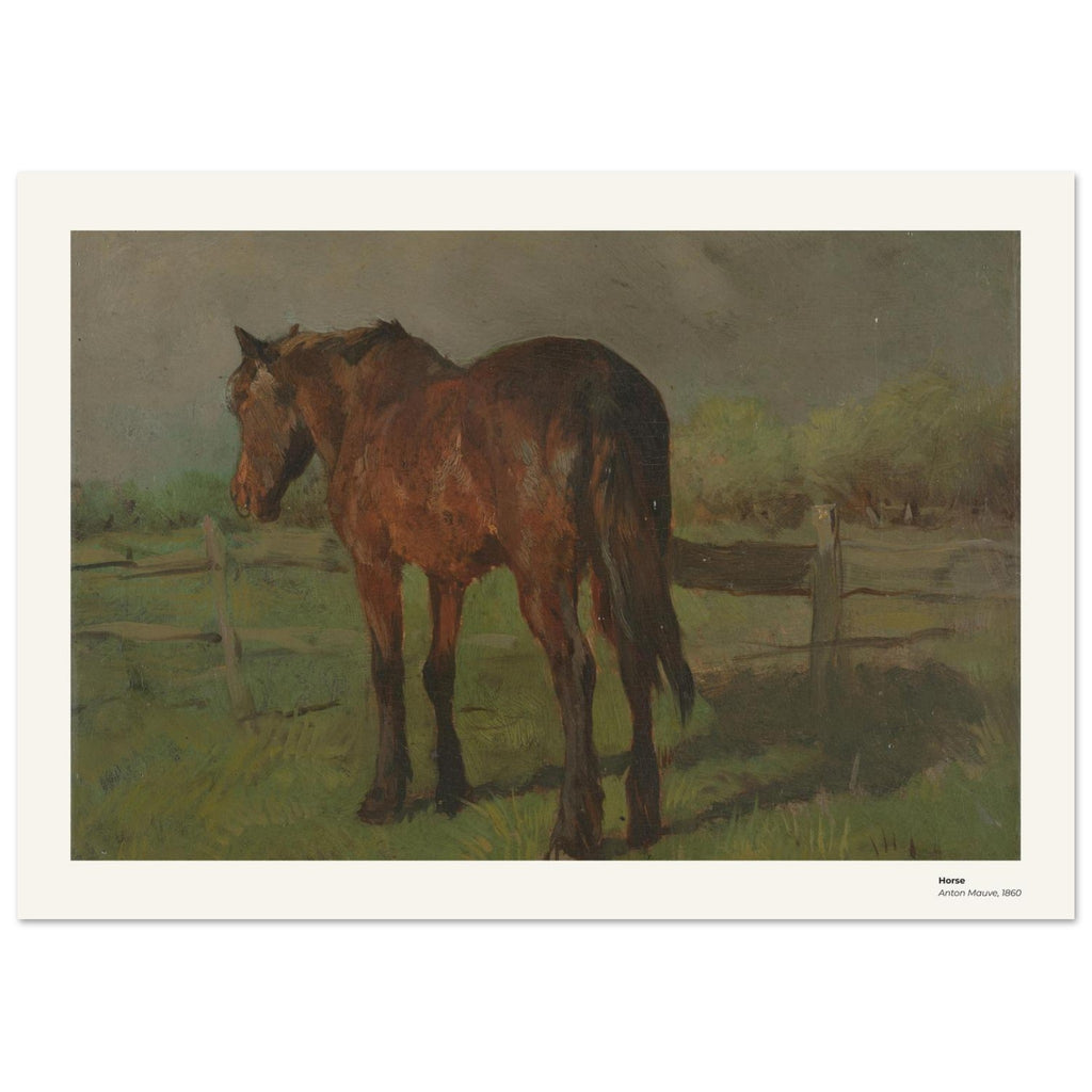 Cheval – Anton Mauve, détail de la reproduction