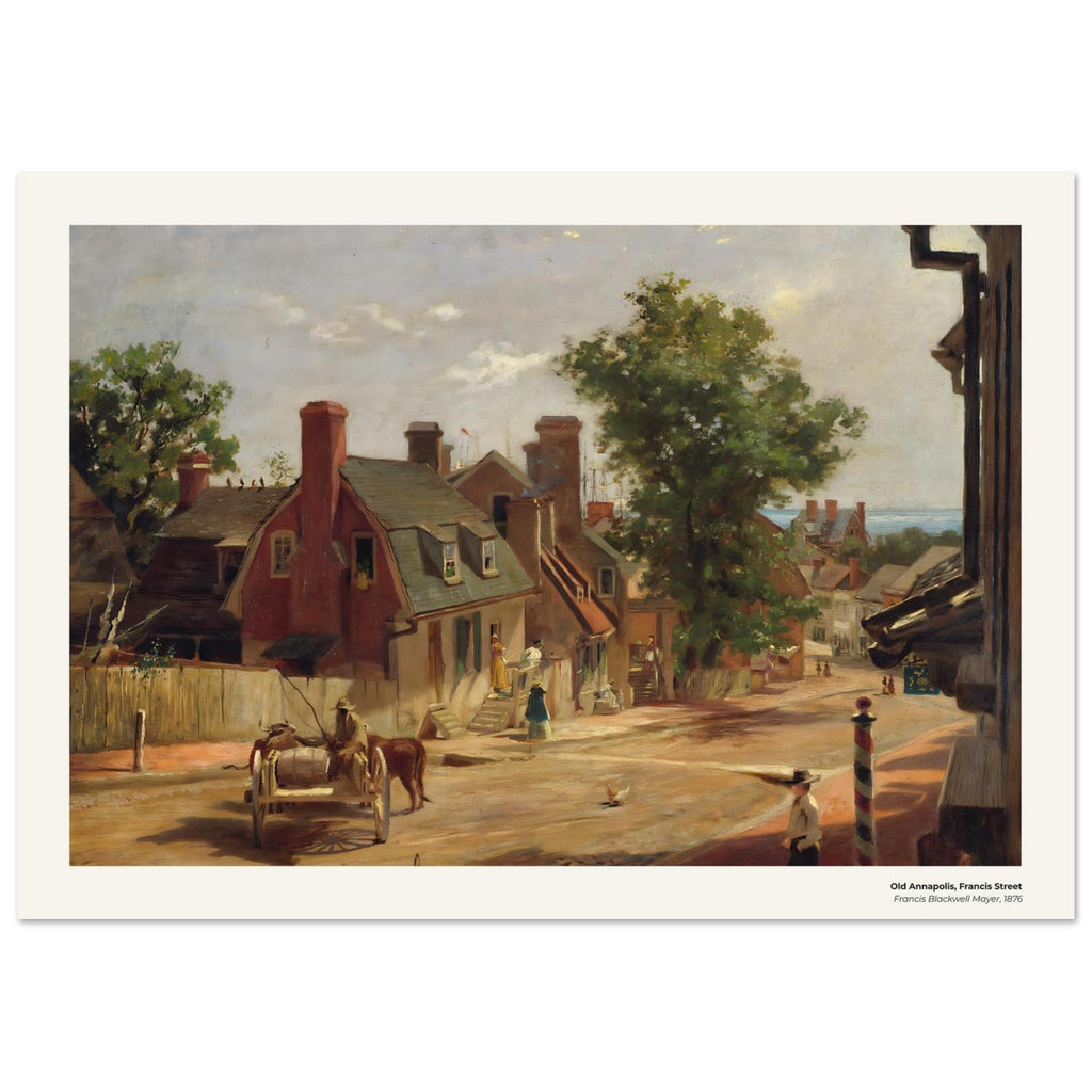 Le vieux Annapolis, rue Francis – Francis Blackwell Mayer, détail de la reproduction
