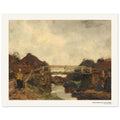 Pont de bois sur un canal à Rijswijk – Jacob Maris, reproduction d'art