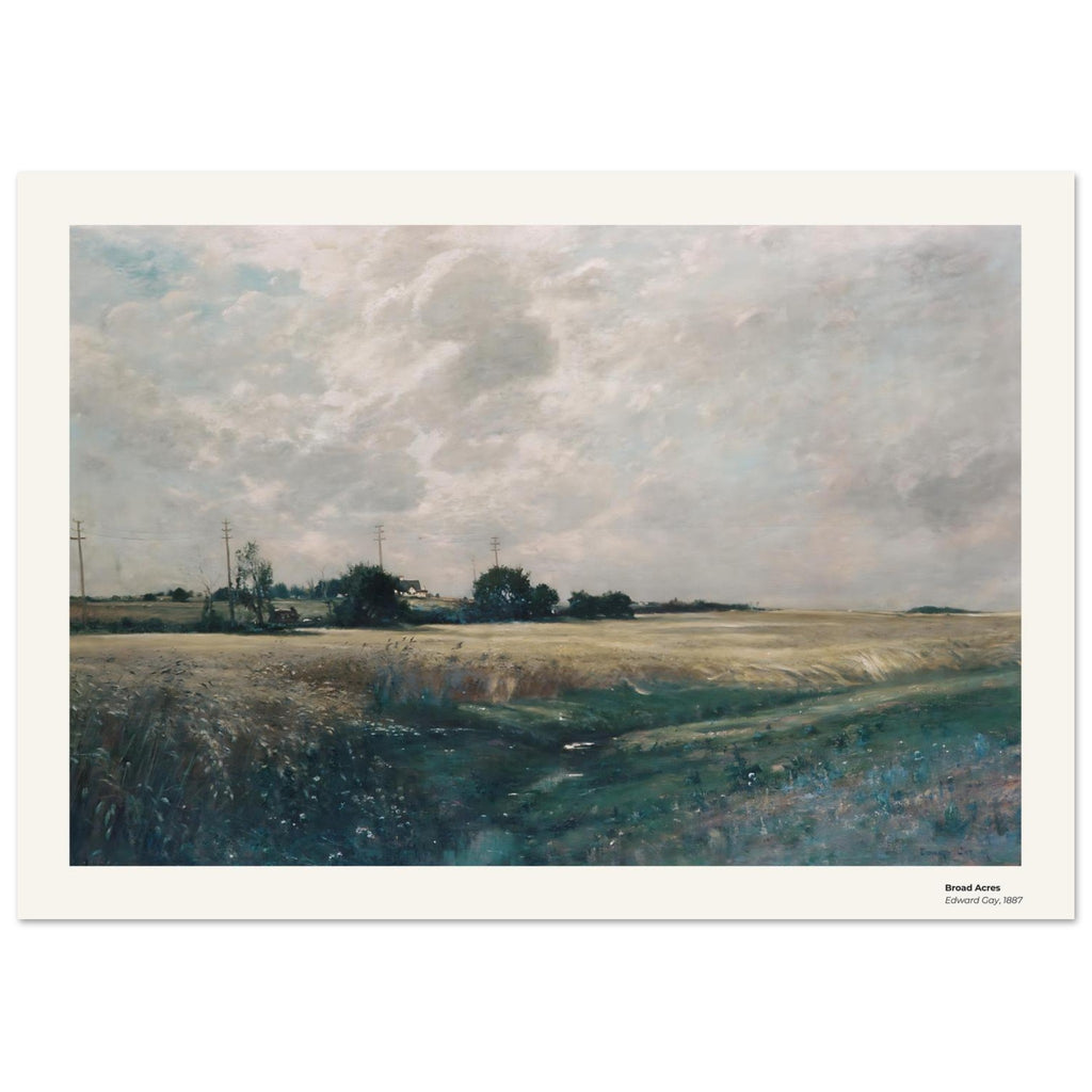 Vastes étendues – Edward Gay, détail de la reproduction