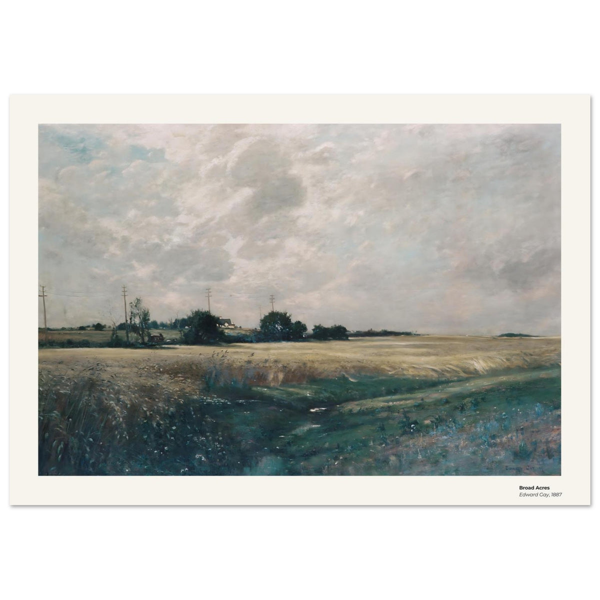 Vastes étendues – Edward Gay, détail de la reproduction