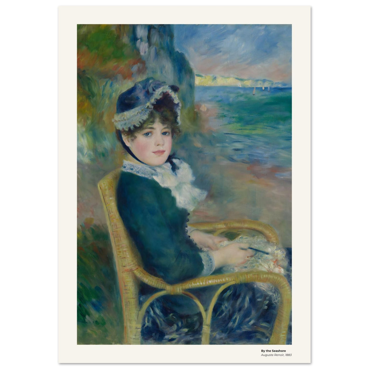 Au bord de la mer – Auguste Renoir, reproduction d'art