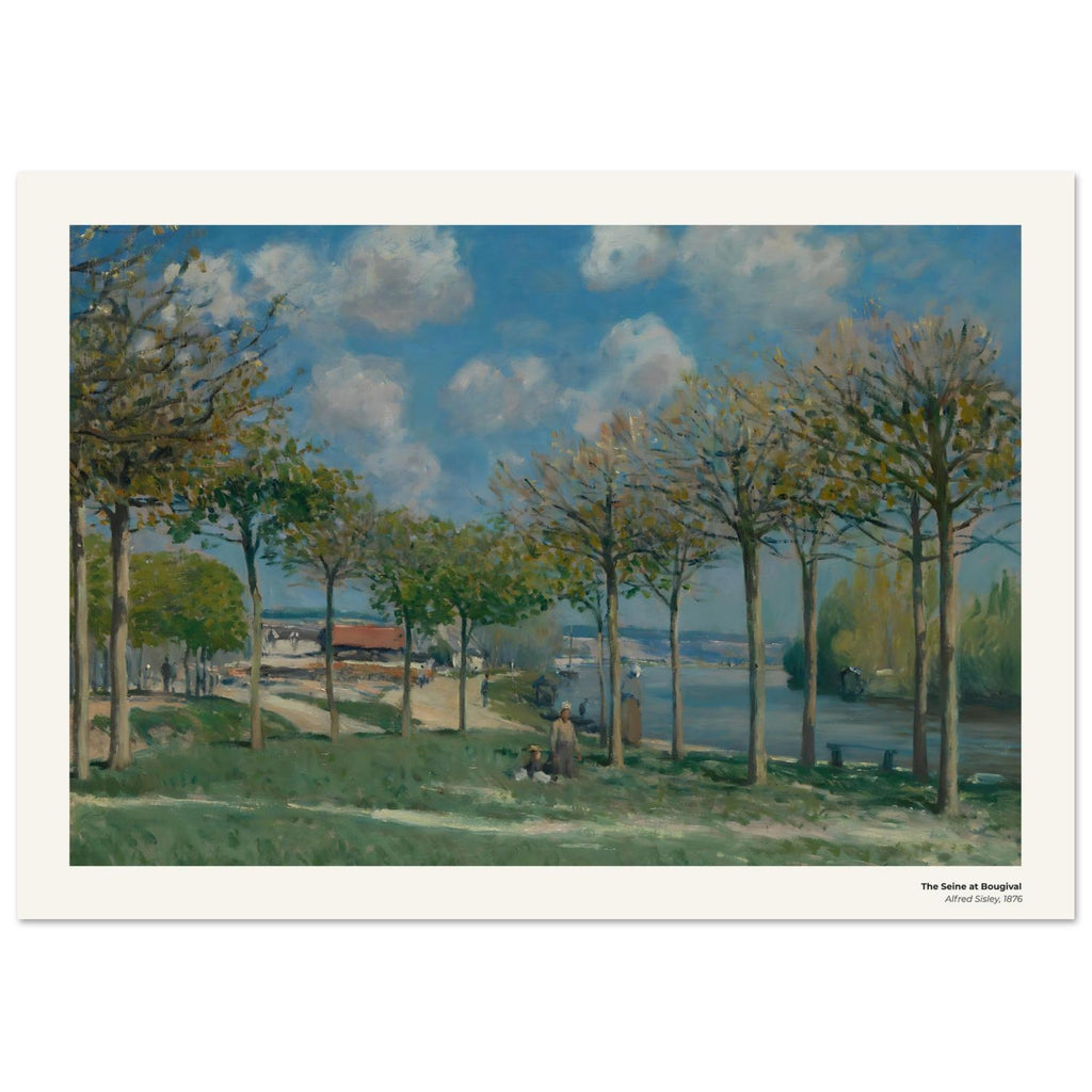 La Seine à Bougival – Alfred Sisley, détail de la reproduction