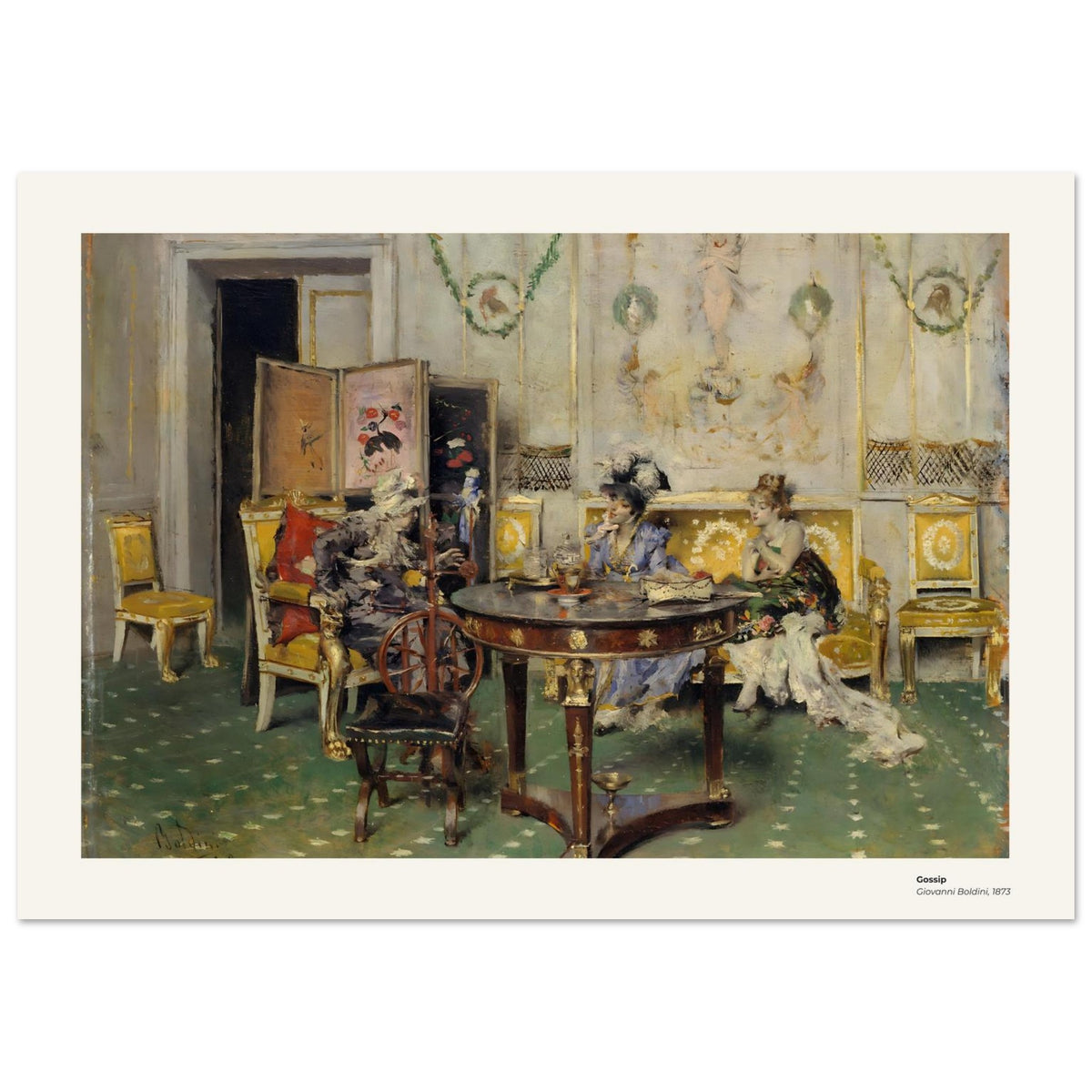Potins – Giovanni Boldini, reproduction d'art