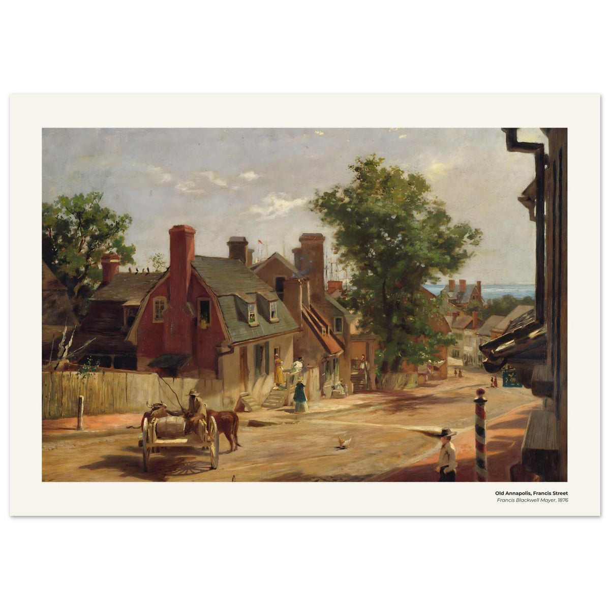 Le vieux Annapolis, rue Francis – Francis Blackwell Mayer, détail de la reproduction