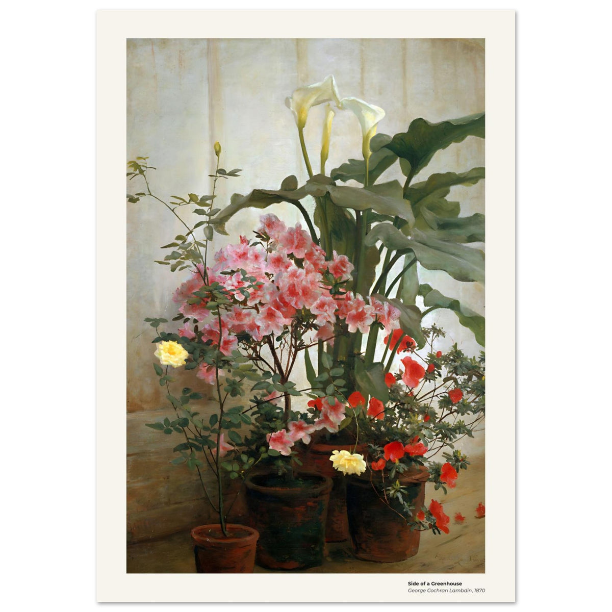 Côté d'une serre – George Cochran Lambdin, détail de la reproduction