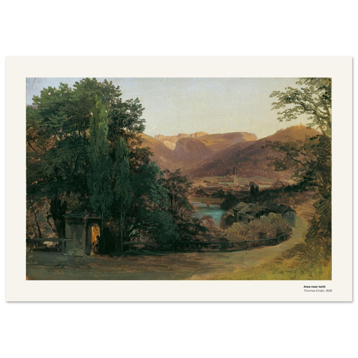 Environs d'Ischl – Thomas Ender, reproduction d'art