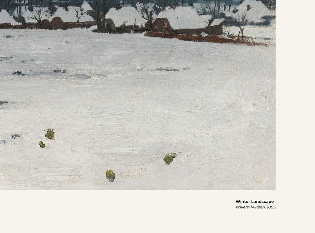 Paysage d'hiver – Willem Witsen, avec légende titre et artiste