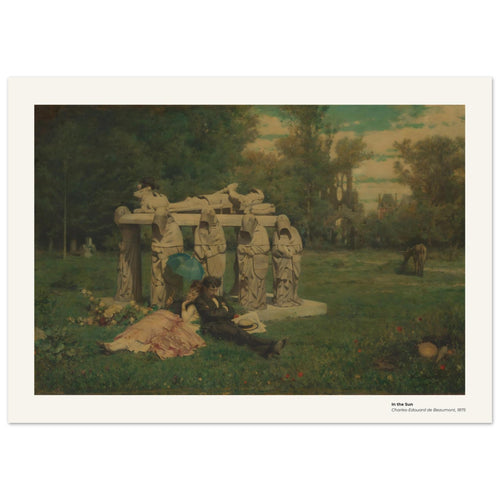 Au soleil – Charles-Édouard de Beaumont, détail de la reproduction