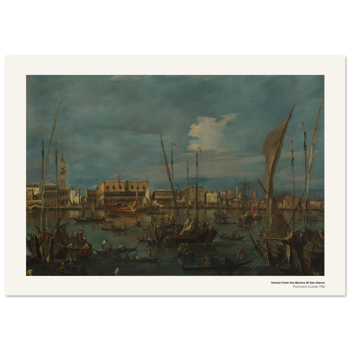 Venise depuis le Bacino di San Marco – Francesco Guardi, reproduction d'art