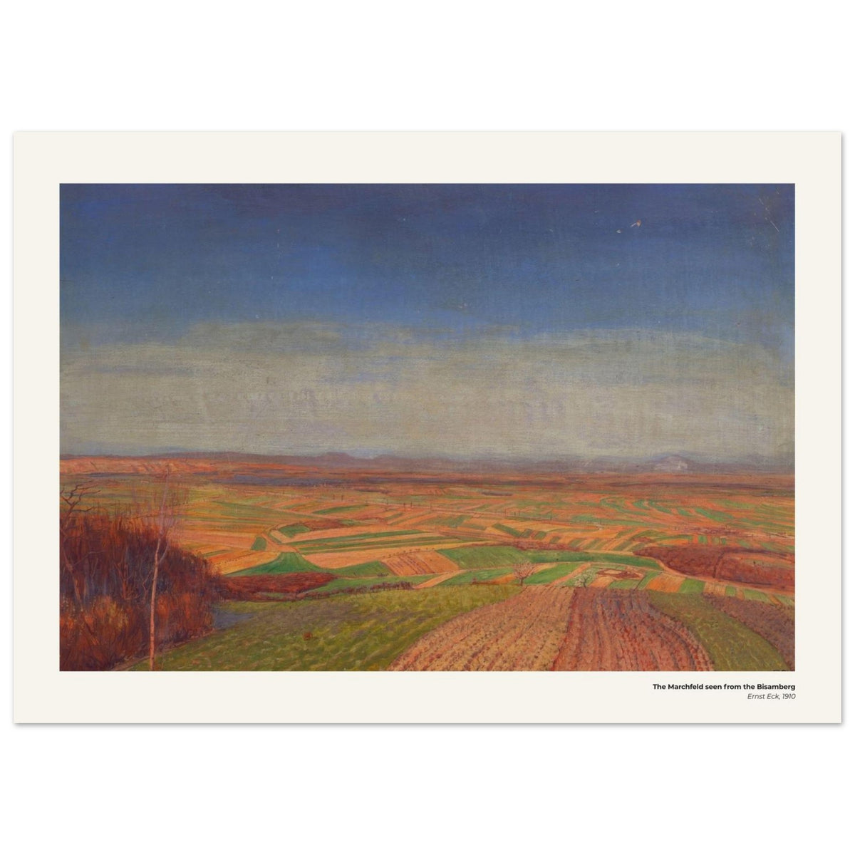 Le Marchfeld vu depuis le Bisamberg – Ernst Eck, reproduction d'art