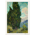 Cyprès – Vincent van Gogh, détail de la reproduction