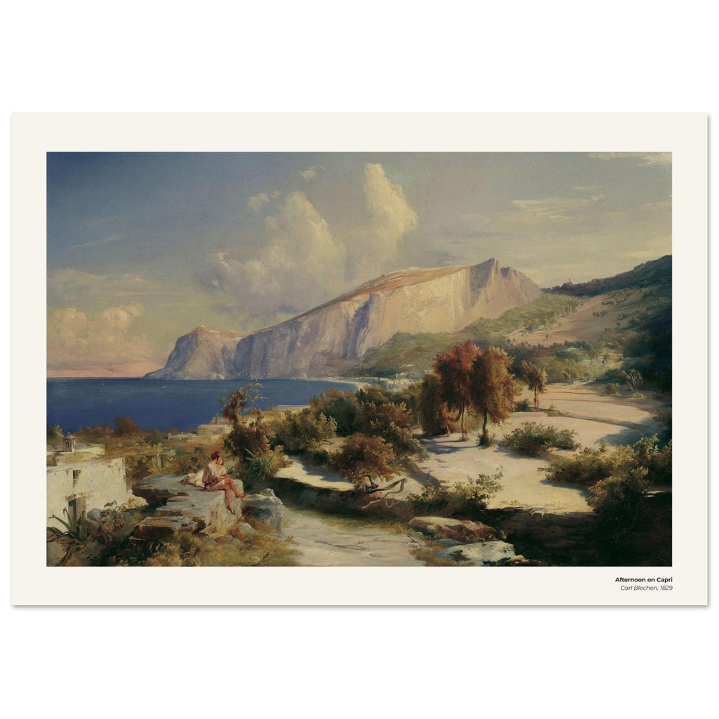 Après-midi à Capri – Carl Blechen, reproduction d'art