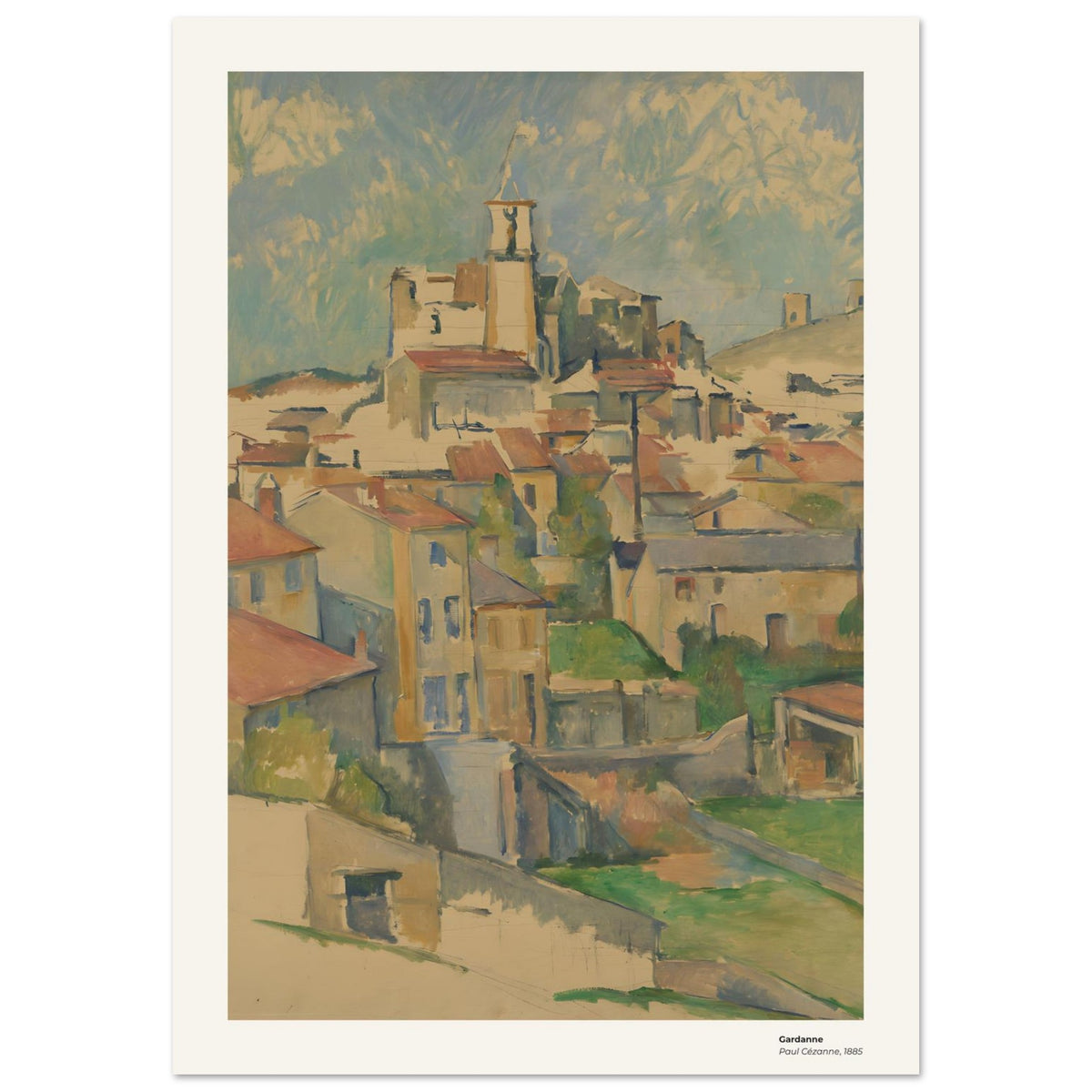 Gardanne – Paul Cézanne, reproduction d'art