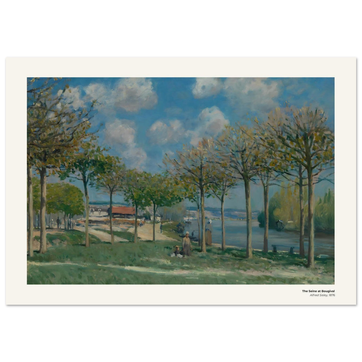 La Seine à Bougival – Alfred Sisley, reproduction d'art