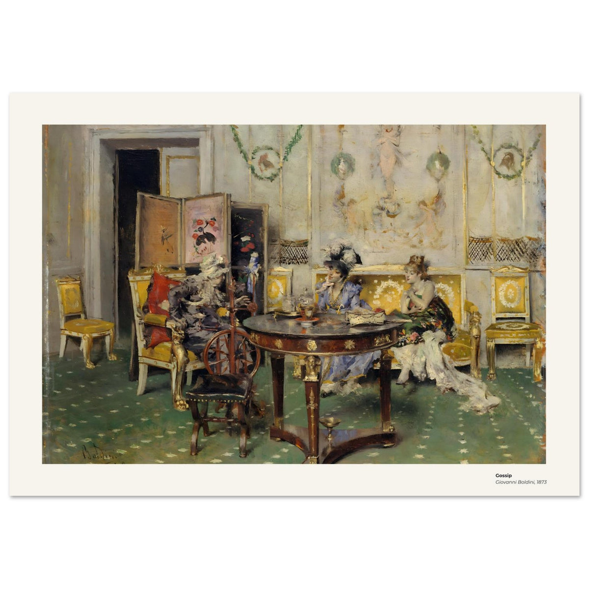 Potins – Giovanni Boldini, détail de la reproduction