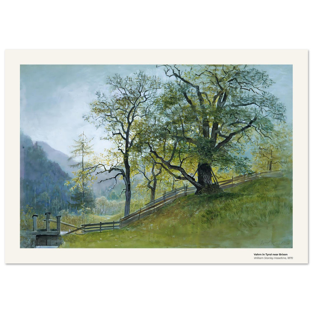 Vahrn, au Tyrol, près de Brixen – William Stanley Haseltine, détail de la reproduction