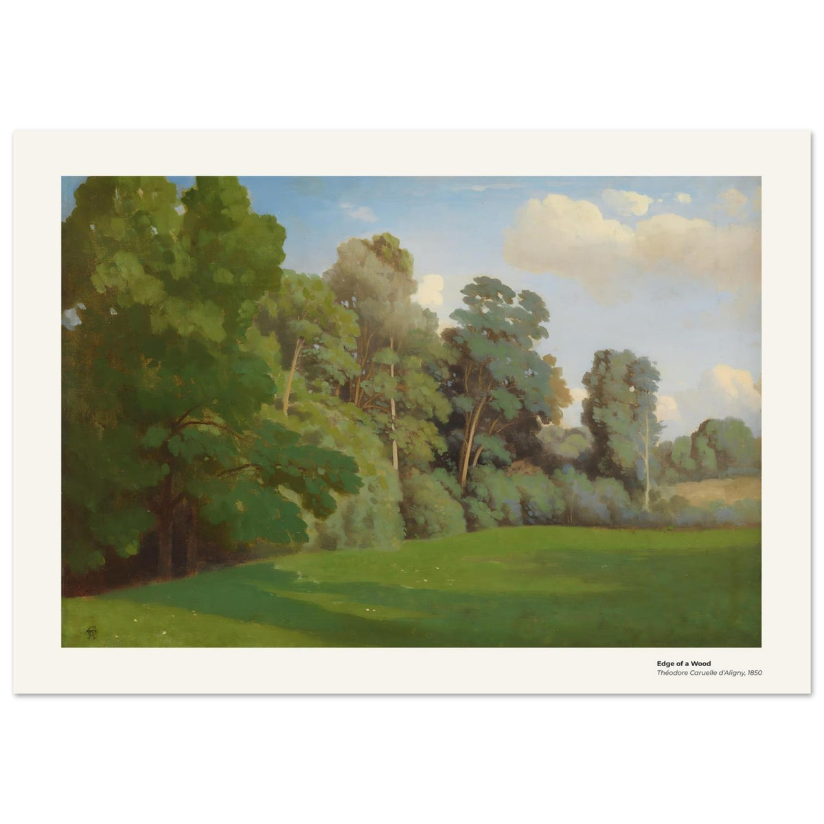 Lisière d'un bois – Théodore Caruelle d'Aligny, reproduction d'art